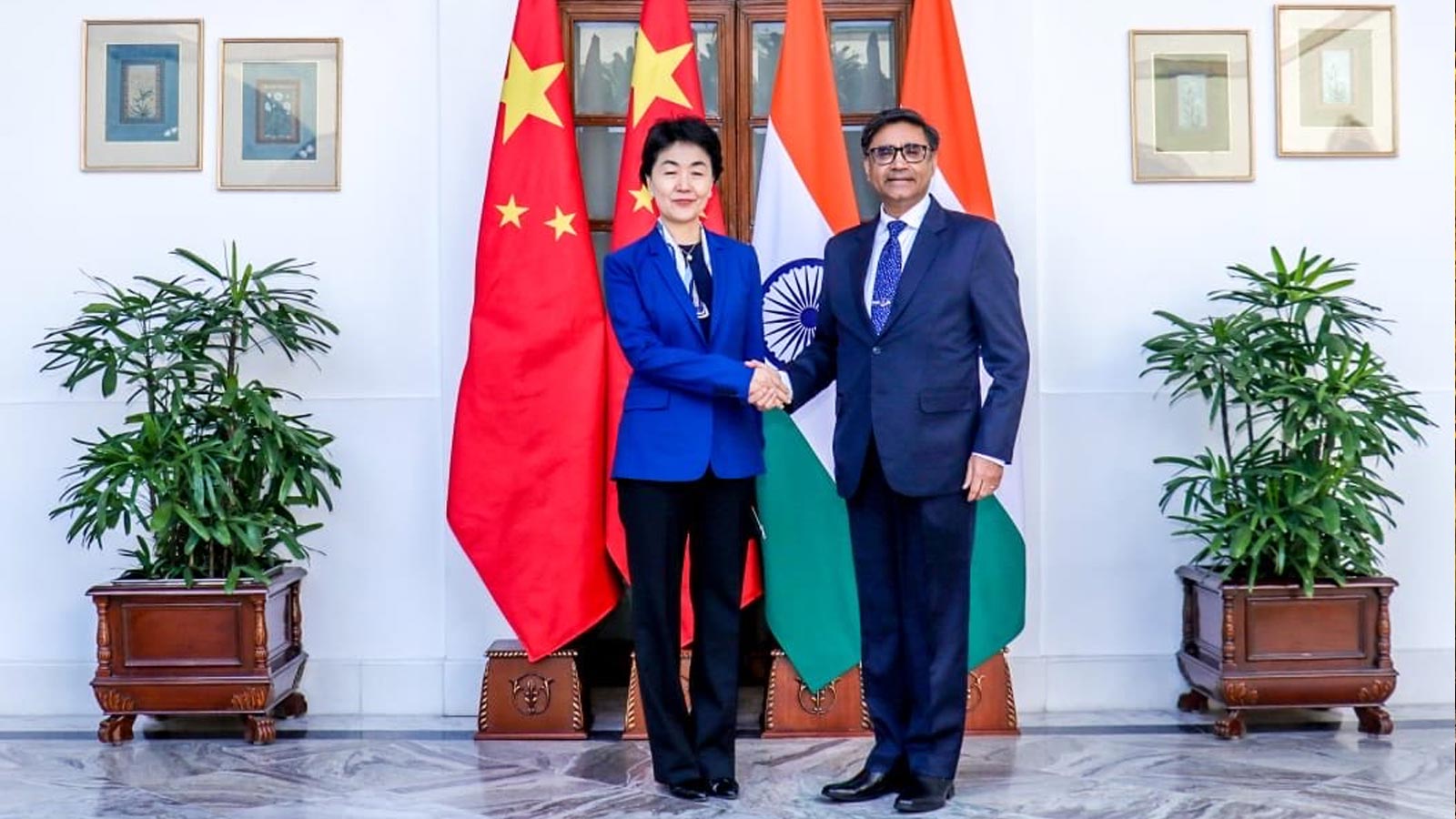 Foreign Secretary Vikram Misri meets IDCPC Vice Minister Sun Haiyan