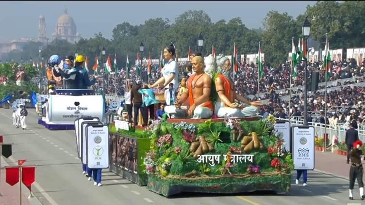 Ayush tableau highlights tech-enabled traditional healthcare at Republic Day Parade