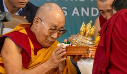 Dalai Lama receives first Grammy, dedicates it to global well-being