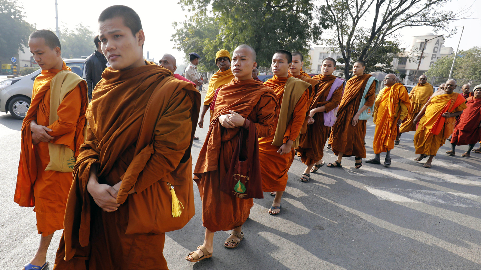 Walk for peace: Buddhist monks arrive in Washington after 2,300-mile journey