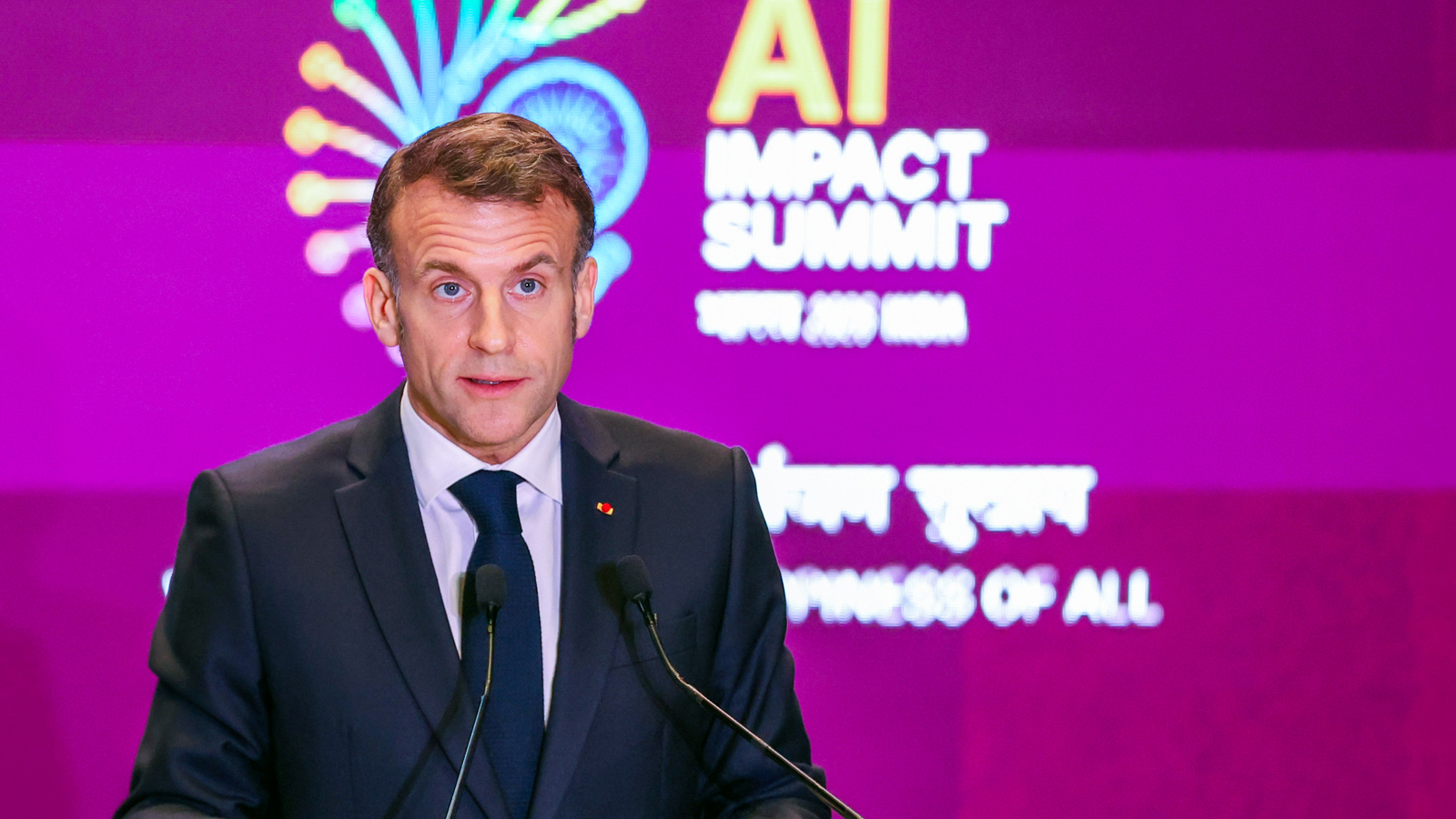 French President Macron hails India’s digital revolution, says future of AI lies in combining technology with humanity