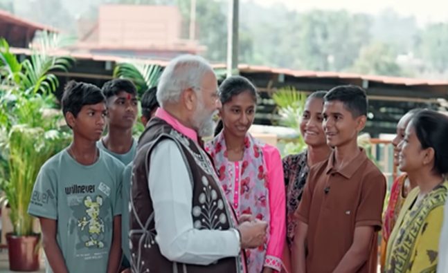 Learn to live in accordance with your dreams: PM Modi to Gujarat tribal students during Pariksha Pe Charcha