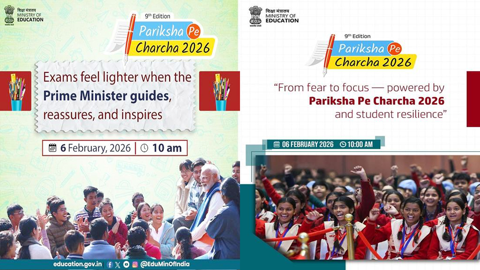 9th edition of PM Modi’s ‘Pariksha Pe Charcha’ to be held on February 6
