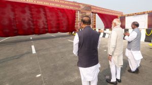 PM Modi inaugurates Brahmaputra bridge, Northeast's first highway emergency landing facility in Assam