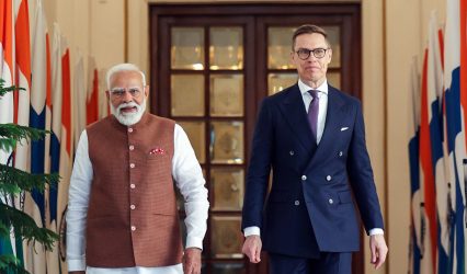 PM Modi holds bilateral talks with Finland President Alexander Stubb at Hyderabad House
