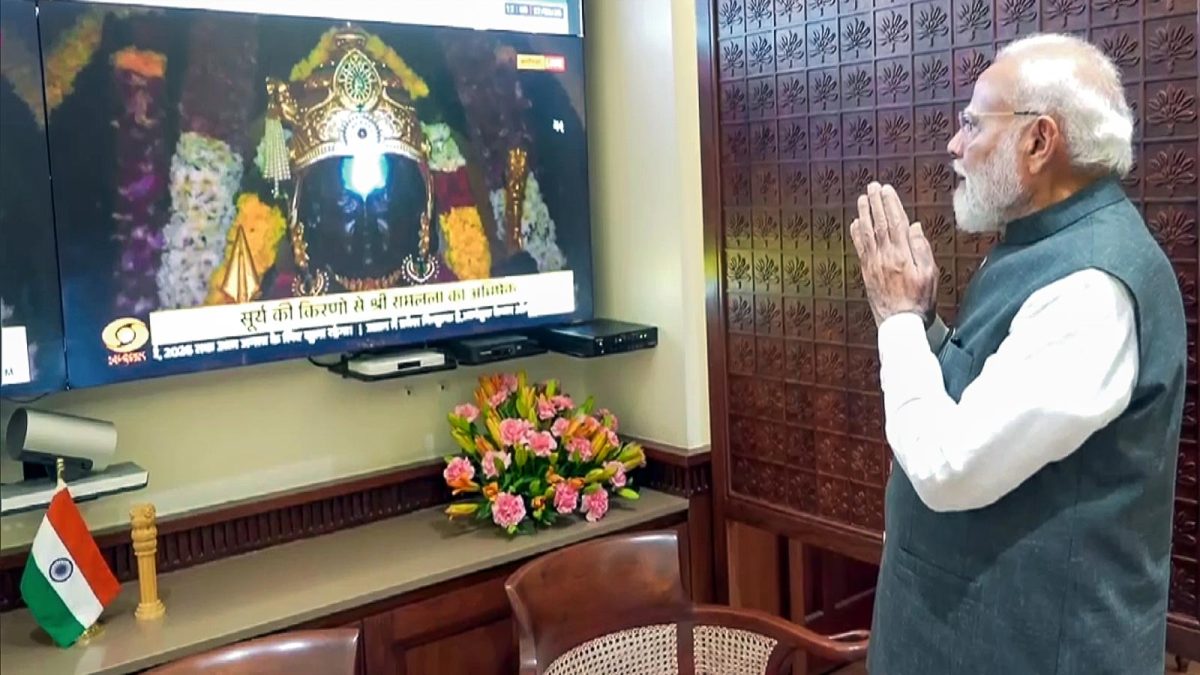 Ram Navami: PM Modi witnesses 'Surya Tilak' of Ram Lalla