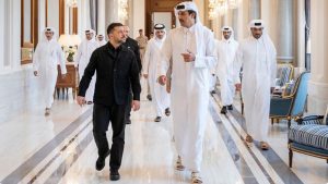 Ukraine and Qatar sign defence cooperation agreement during Zelenskiy visit