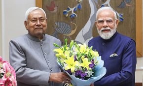 PM Modi congratulates Nitish Kumar on taking oath as Rajya Sabha MP