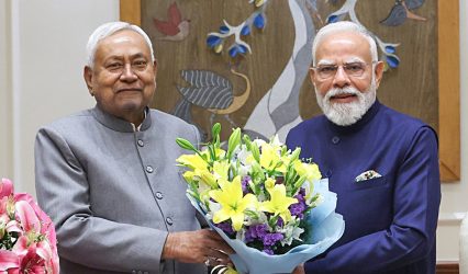 PM Modi congratulates Nitish Kumar on taking oath as Rajya Sabha MP
