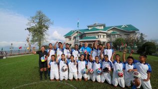 PM Modi plays football with children in Sikkim, set to unveil ₹4,000 crore development push