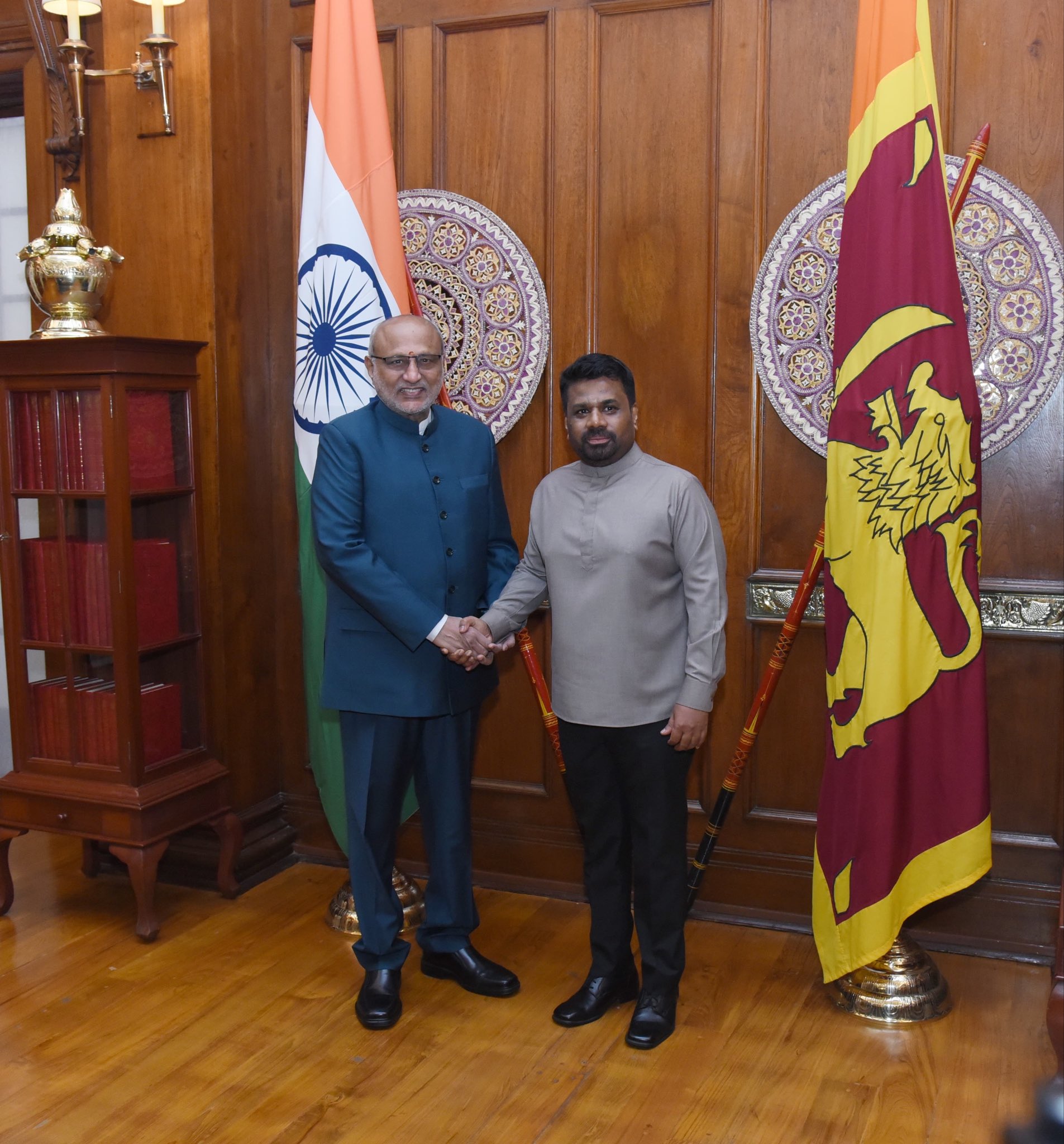 Vice President CP Radhakrishnan meets Sri Lankan President Dissanayake