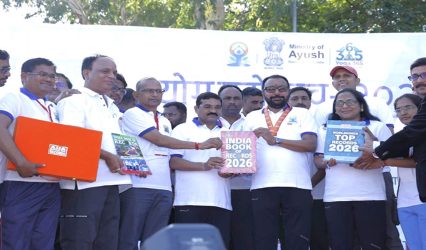 Yoga Mahotsav 2026 kicks off IDY countdown, sets Asia record with mass Trikonasana in Maharashtra’s Lonar