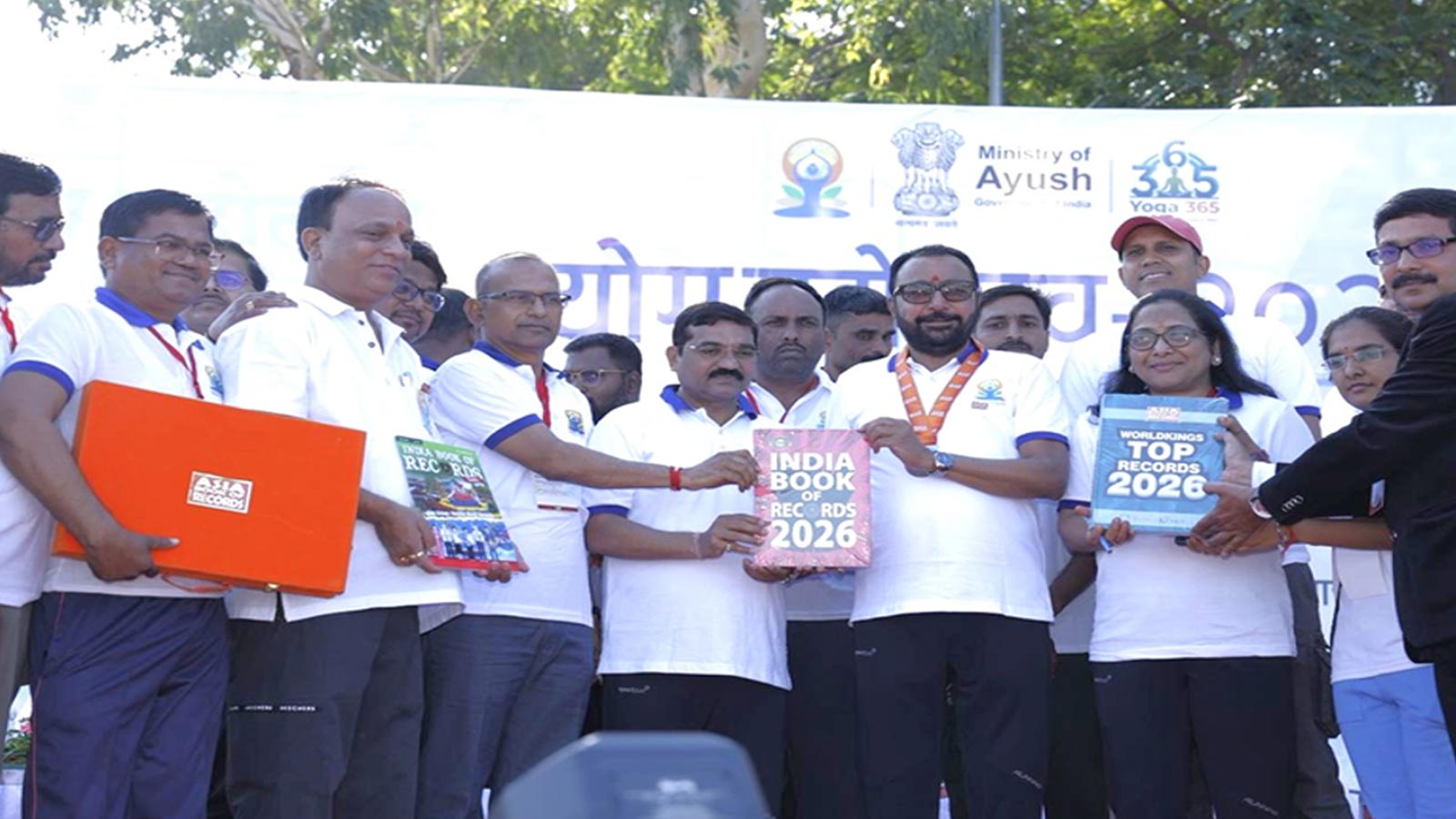 Yoga Mahotsav 2026 kicks off IDY countdown, sets Asia record with mass Trikonasana in Maharashtra’s Lonar