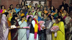 PM Modi shares article emphasising urgent implementation of women's reservation