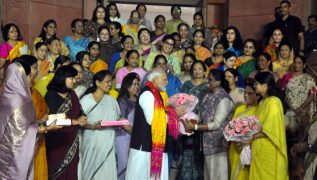 PM Modi shares article emphasising urgent implementation of women's reservation