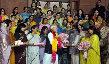 PM Modi shares article emphasising urgent implementation of women’s reservation