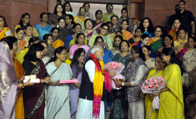 PM Modi shares article emphasising urgent implementation of women's reservation