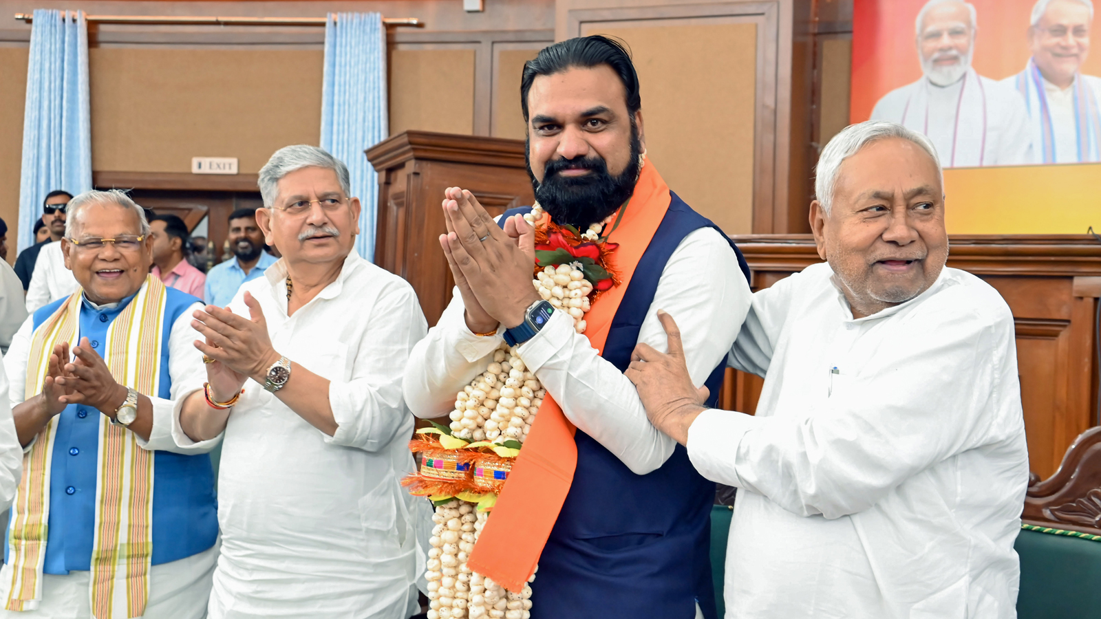 BJP’s Samrat Choudhary sworn in as Bihar chief minister