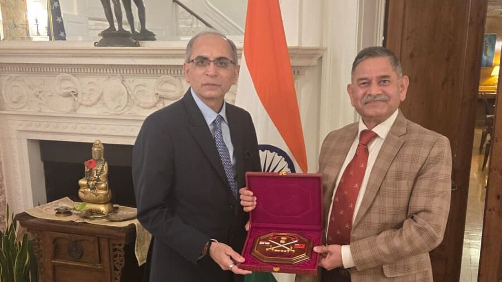 Gen Upendra Dwivedi Meets Indian Ambassador in US Ahead of Strategic Talks