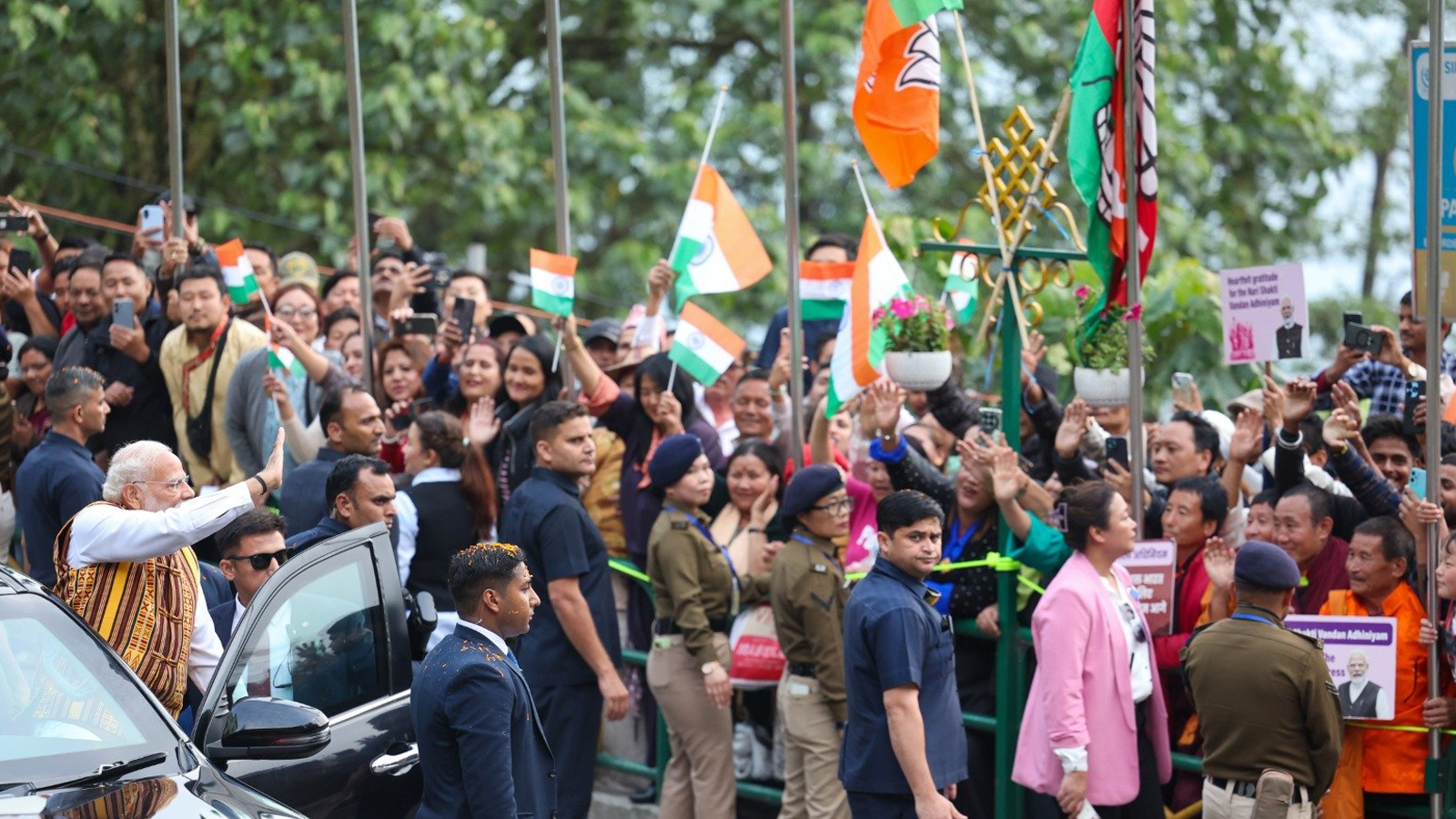 PM Modi holds roadshow in Gangtok, thanks people of Sikkim for their blessings and affection