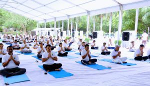 Civil Aviation Ministry celebrates Yoga Day with call to make yoga a daily habit