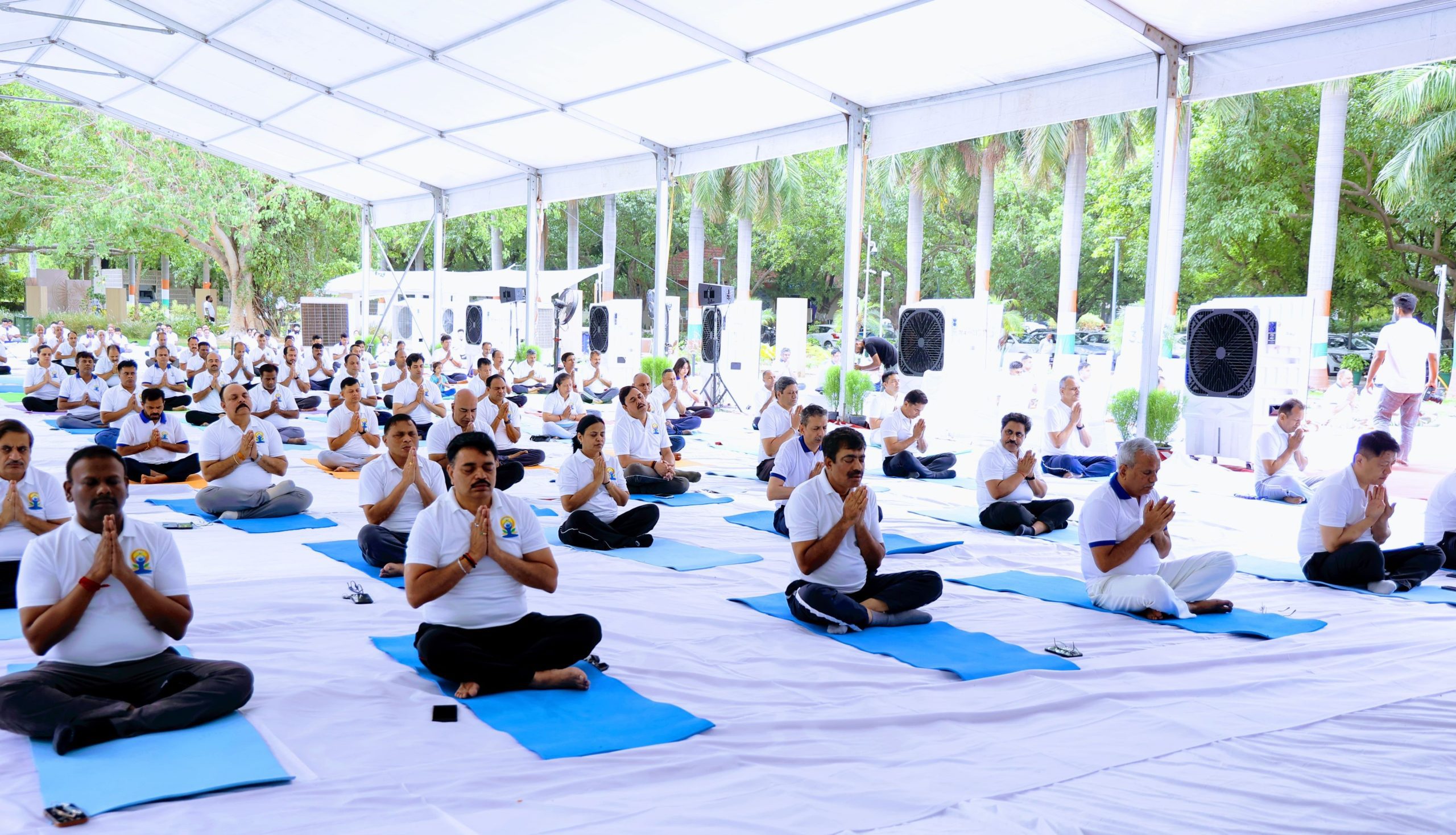 Civil Aviation Ministry celebrates Yoga Day with call to make yoga a daily habit