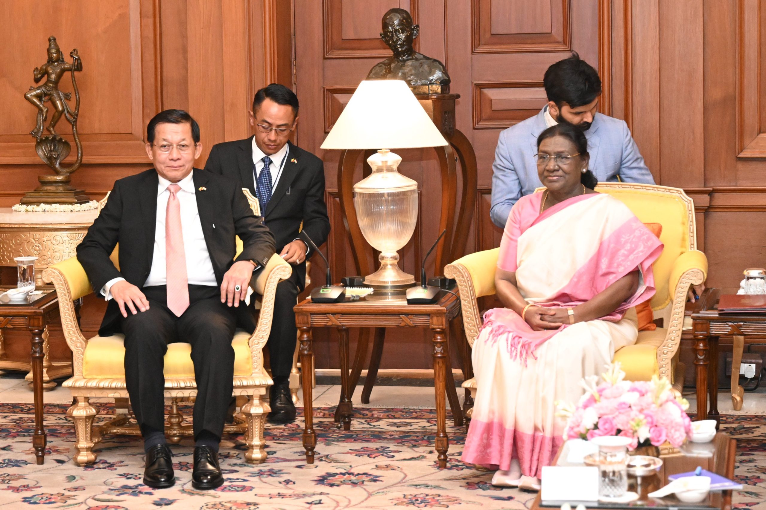 President Murmu meets Myanmar counterpart, highlights shared Buddhist heritage and centuries-old people-to-people bond