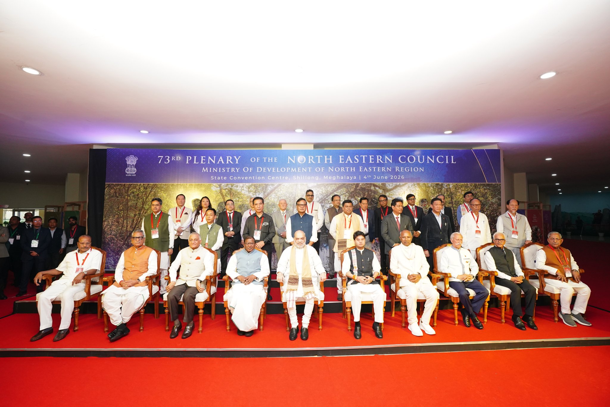 Amit Shah Chairs 73rd North Eastern Council Plenary Session in Shillong