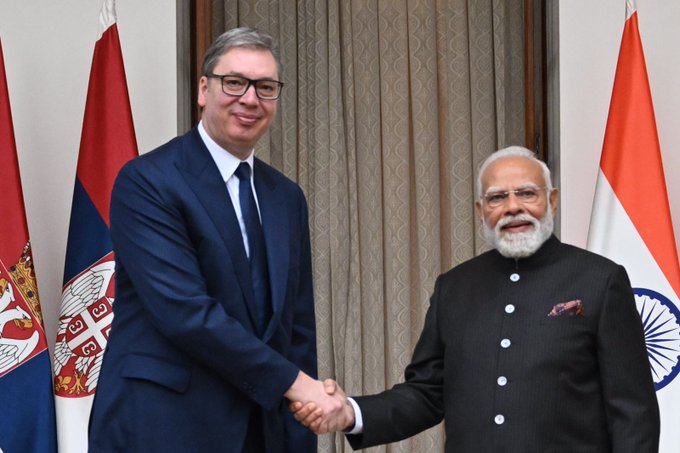 Serbian President congratulates PM Modi on historic tenure milestone