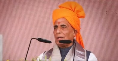 ‘PM Modi walks the talk on national interest’, says Rajnath Singh in Agra