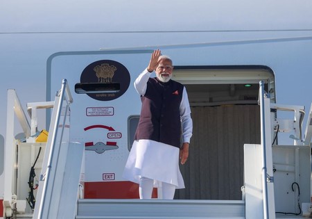 PM Modi departs for Bratislava after concluding successful Nice visit
