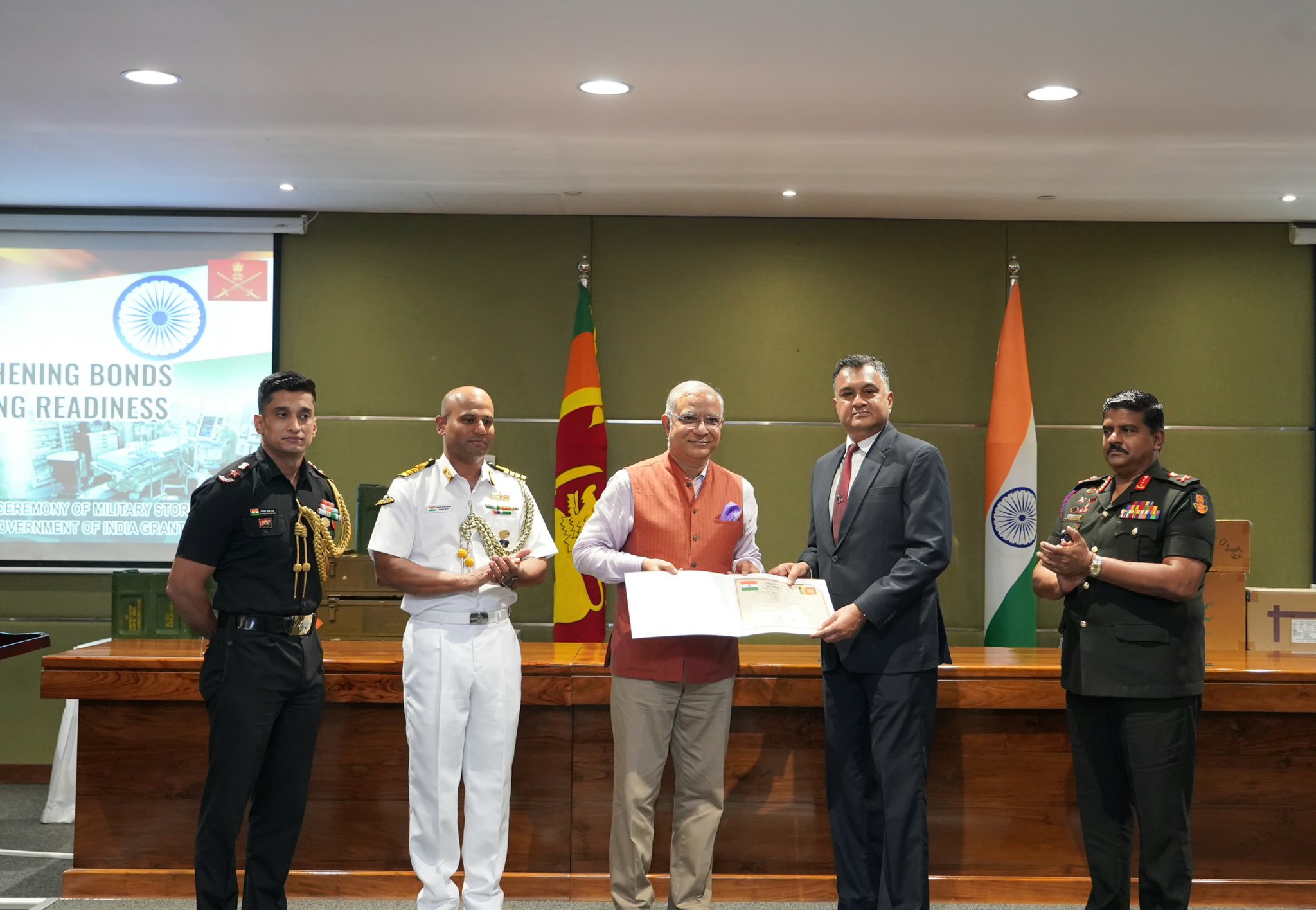 India hands over military equipment to Sri Lanka, strengthening partnerships