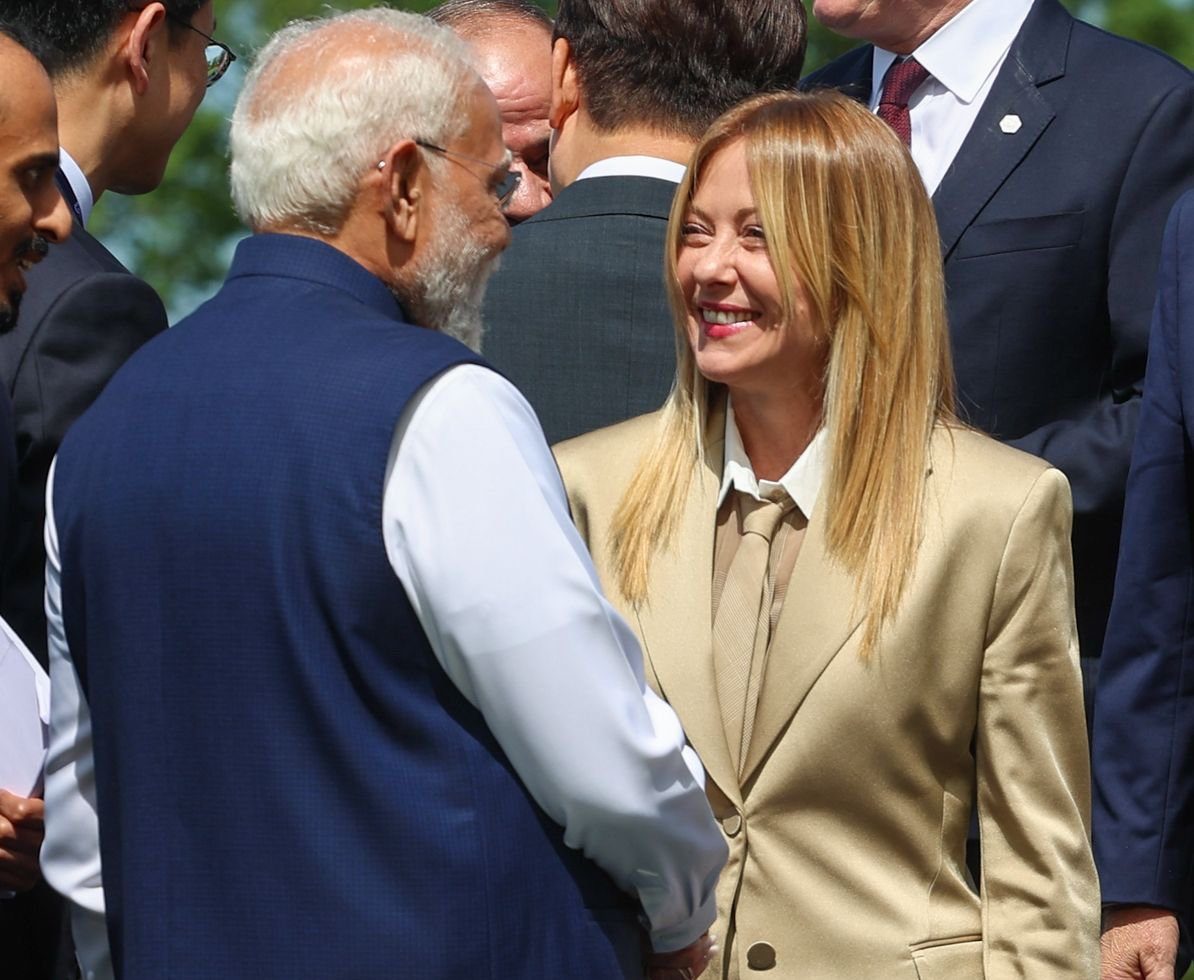 G7 Summit: PM Modi interacts with world leaders, thanks Macron for welcome