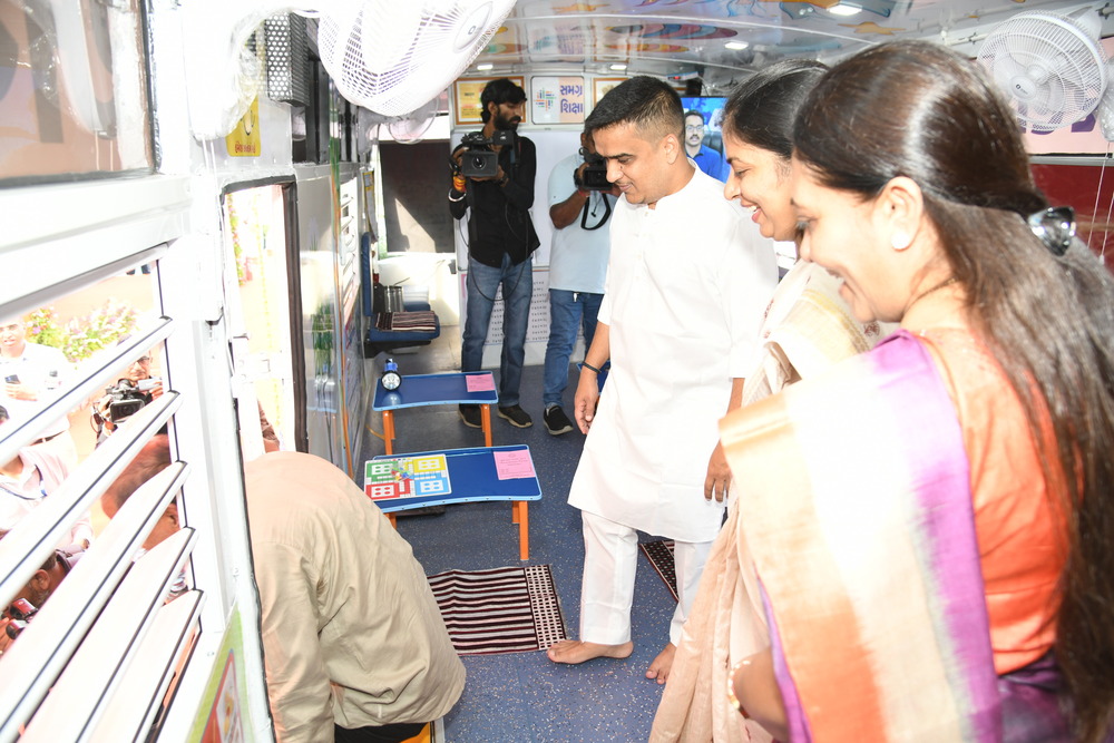 ‘School on wheels’: Gujarat converts 28 retired buses into mobile classrooms for children in salt-producing regions