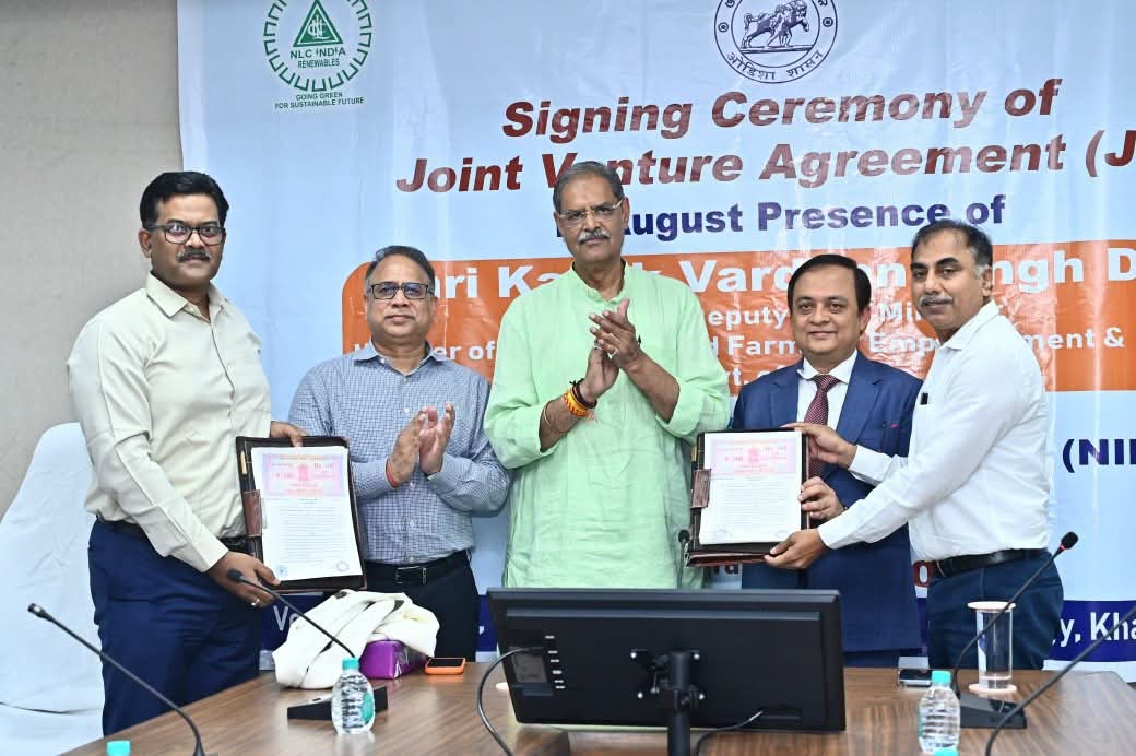 Odisha govt signs JVA with NLC India to boost renewable energy