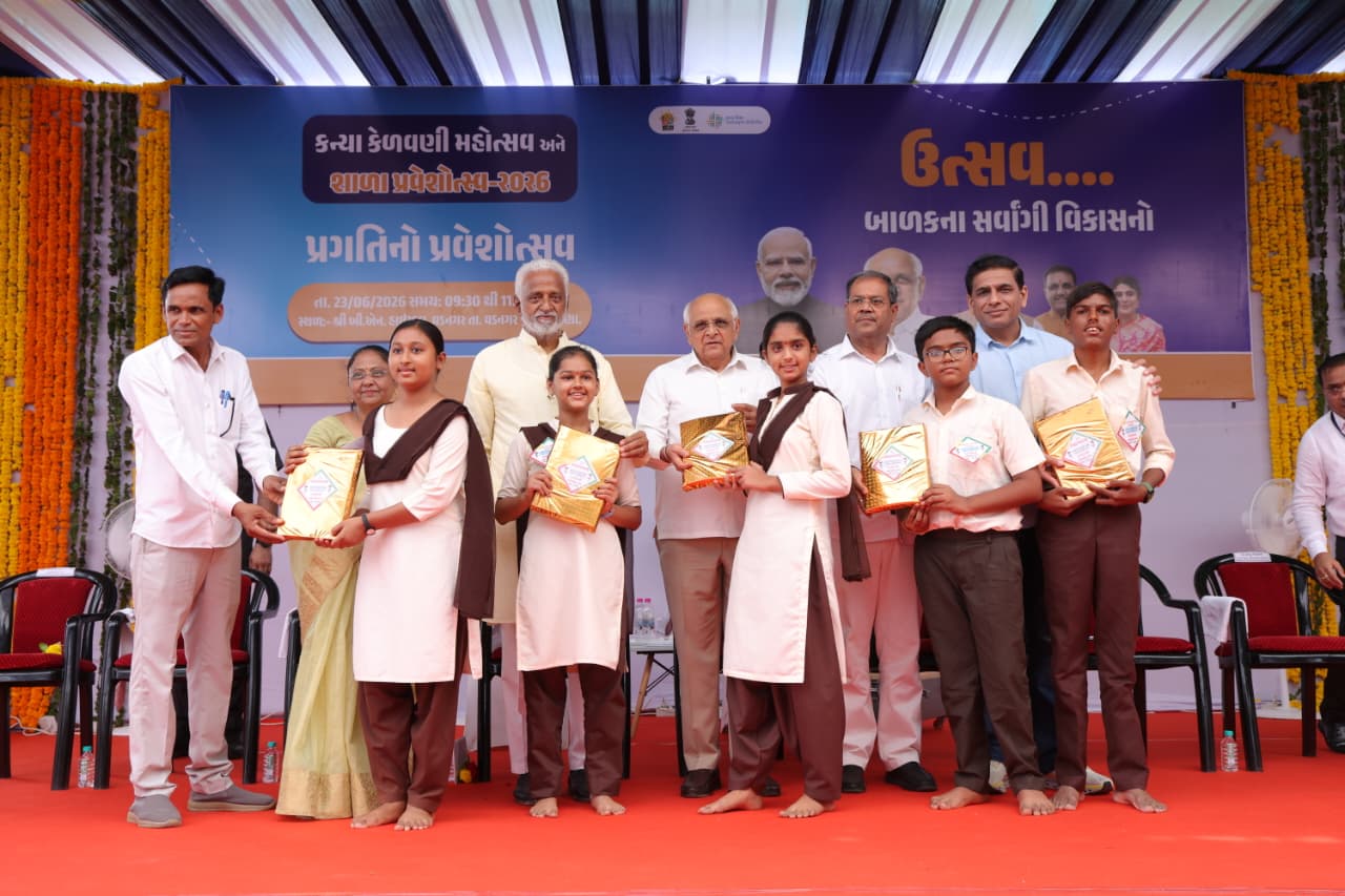 Gujarat: School enrolment drive records strong response on first day of three-day programme