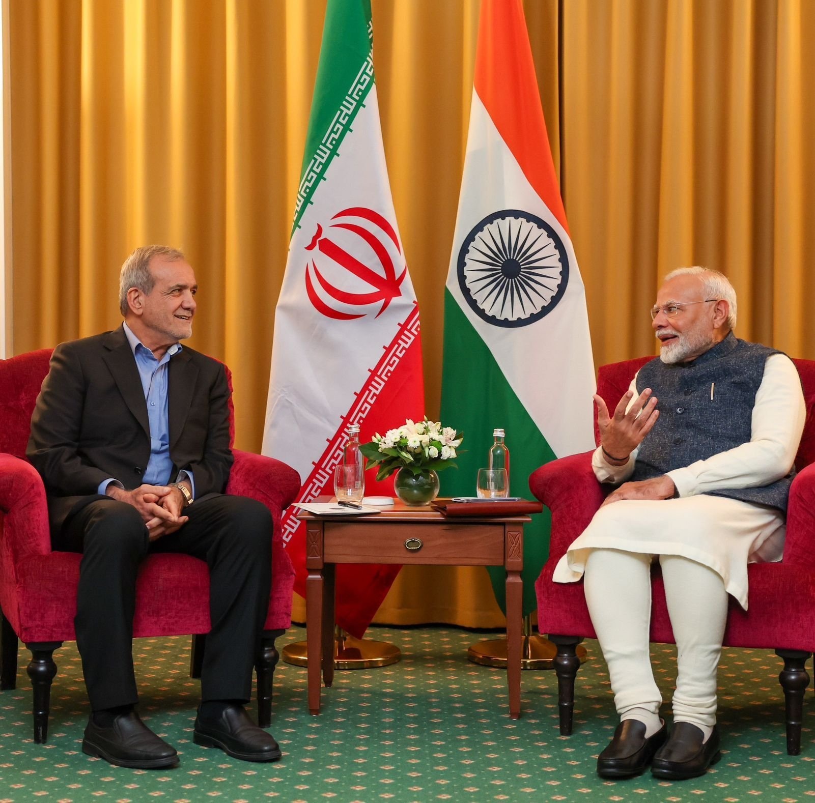 PM Modi Speaks with Iranian President Pezeshkian on West Asia Situation