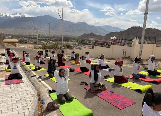 National Institute of Sowa Rigpa holds yoga session under Mission LiFE ahead of World Environment Day
