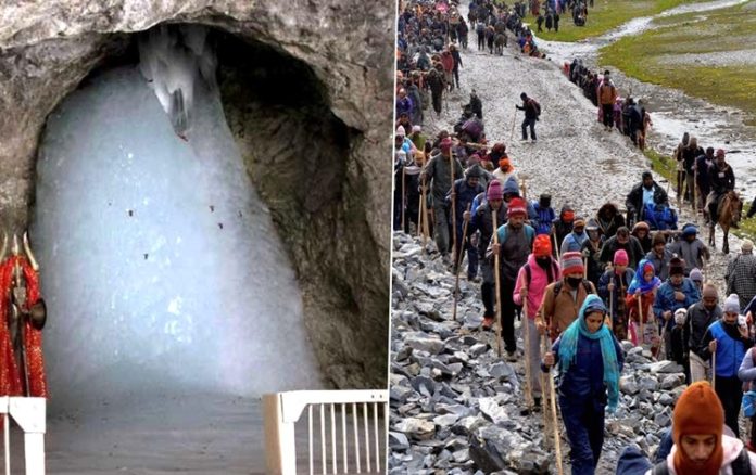 ‘Pratham Puja’ held inside Amarnath cave shrine, marks ceremonial start of SANJY-2026