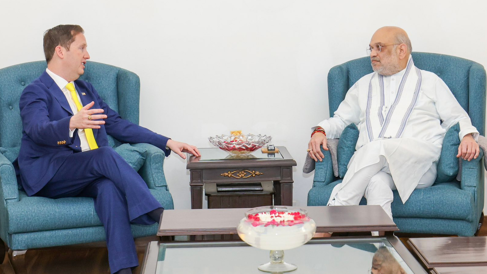 Amit Shah, Sergio Gor discuss strengthening security cooperation between India and US