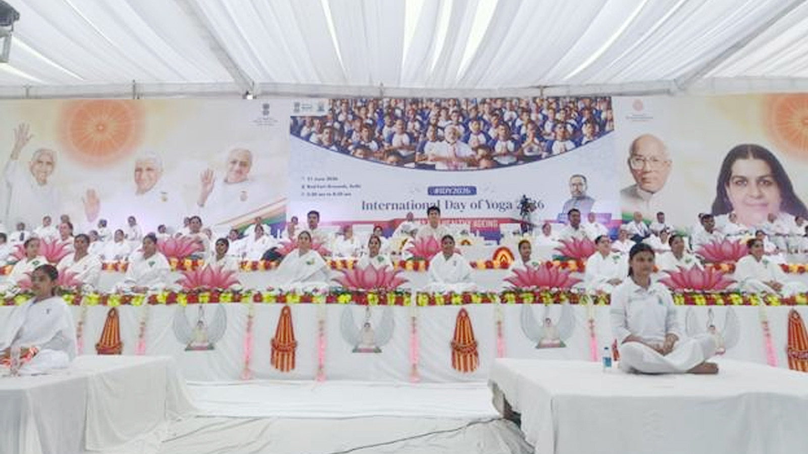 Delhi witnesses massive participation in Yoga Day celebrations across 40 locations