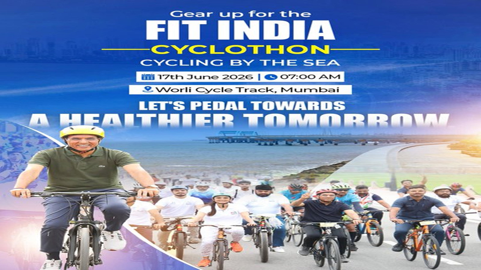 Mansukh Mandaviya to lead Fit India Cyclothon along Mumbai’s Worli seafront on June 17