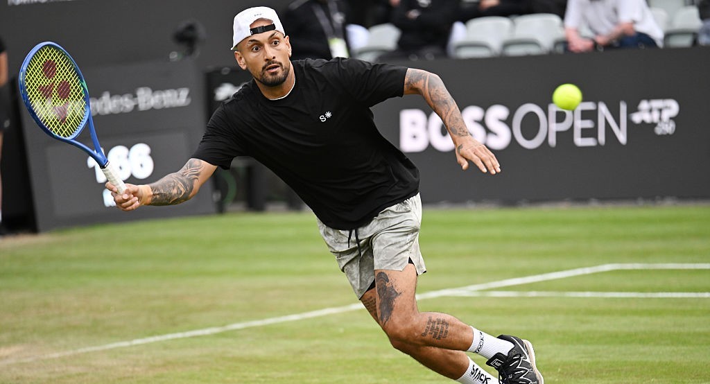 Tennis-Kyrgios ‘thrilled to be back’ after first singles win in 15 months