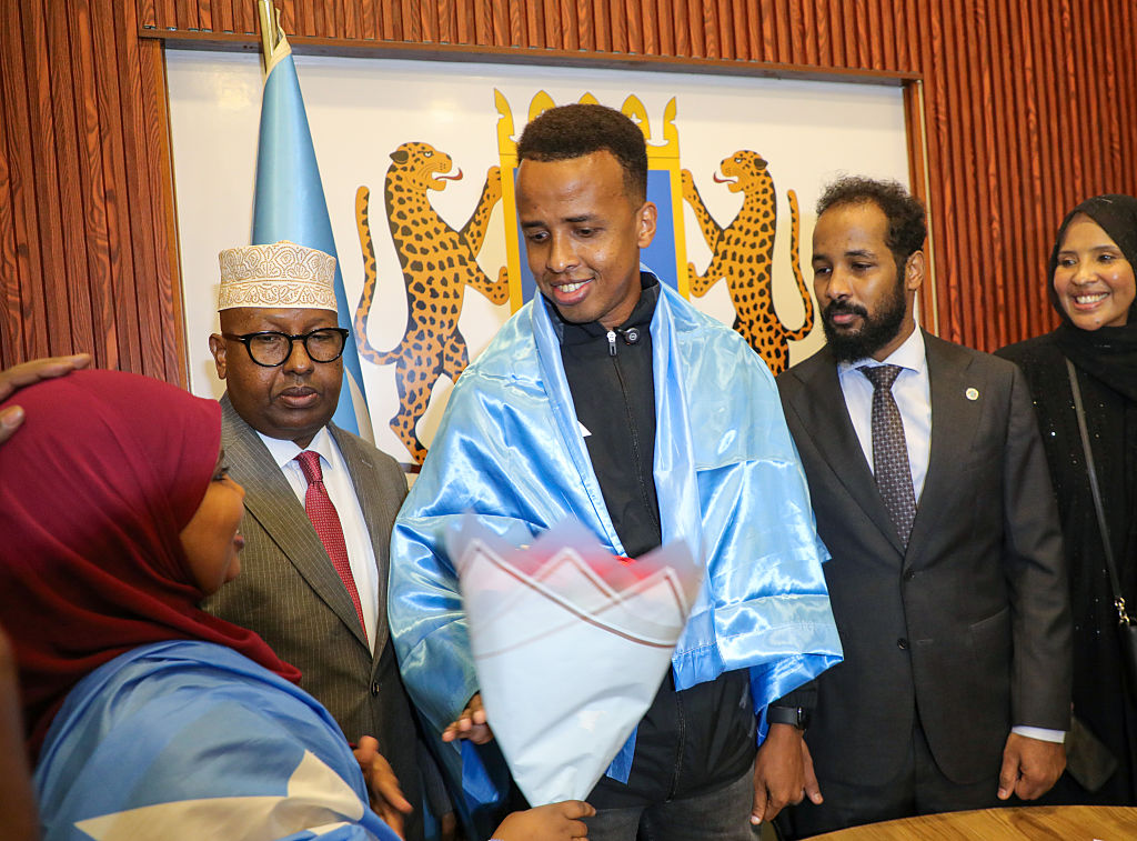 Somali soccer referee who was denied US entry comes home to hero’s welcome