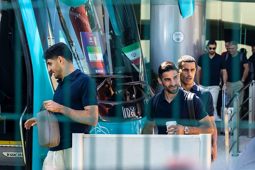 Iran team arrive in US for World Cup opener as the two nations reach peace deal