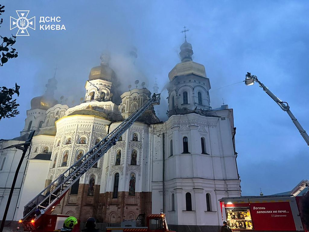 Nine killed, historic monastery on fire as Ukraine faces major Russian attack