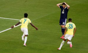Vinicius fires Brazil into World Cup knockouts with 3-0 win over Scotland