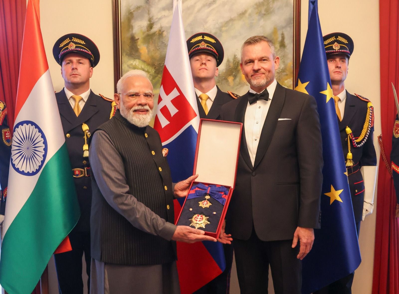 Slovakia conferred its highest honour on PM Modi