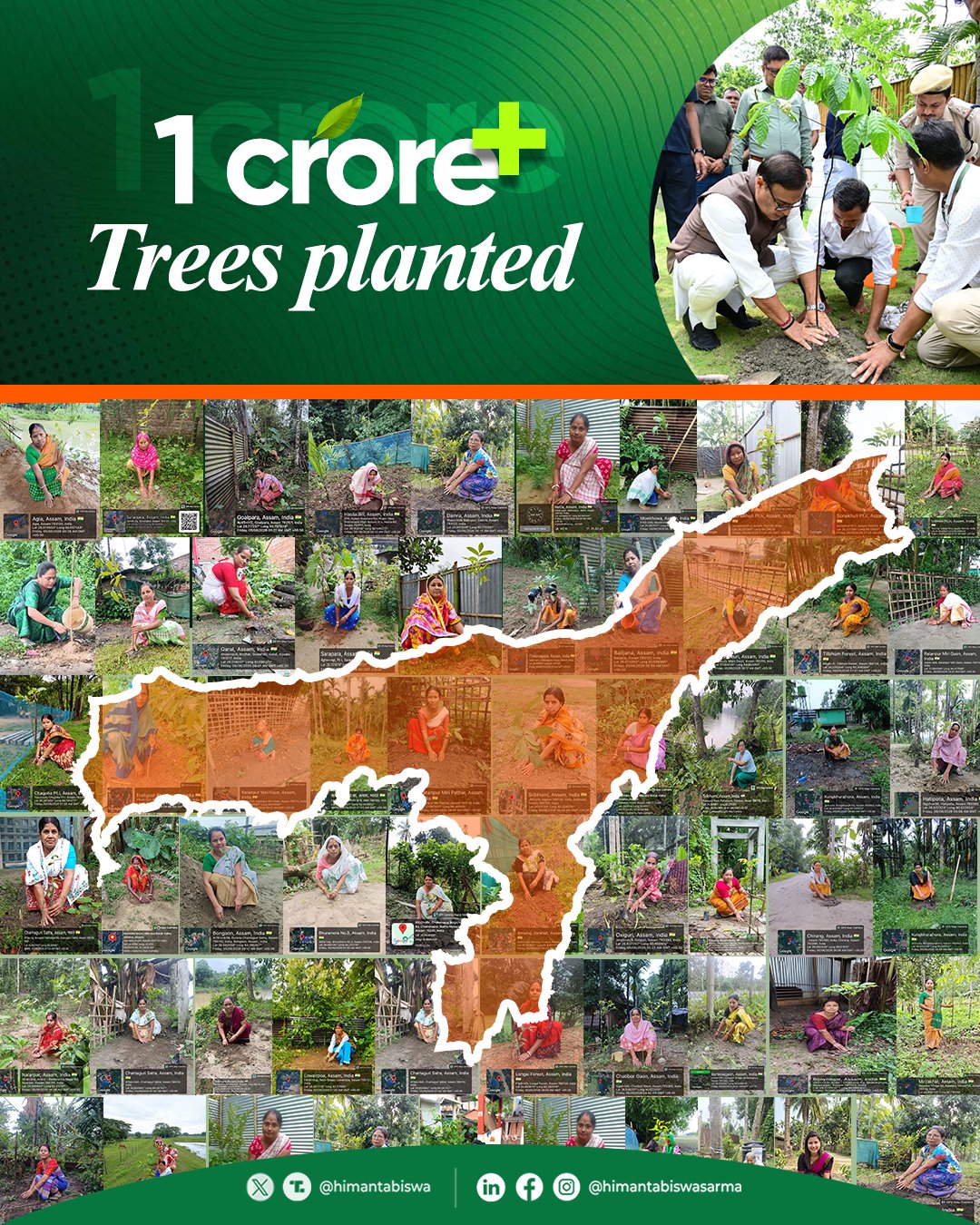 World Environment Day: Assam records plantation of over 1 crore saplings in one day
