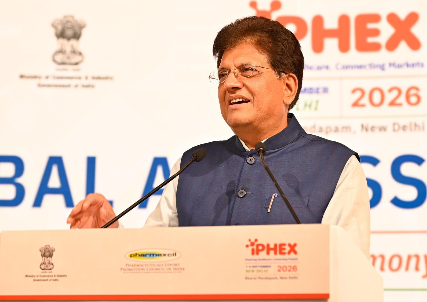 Piyush Goyal Invites Global Pharma Companies to Partner India’s Growth Story